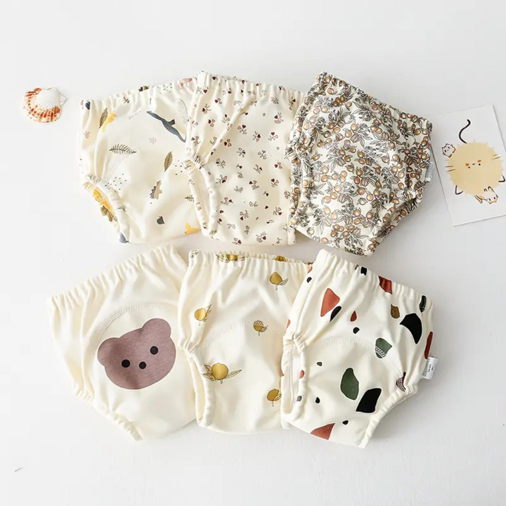 DryTots – Wielokrotne spodnie do nauki użycia nocnika z bawełny-Rozmiar 80 (9-12 miesięcy)-Trend Polska