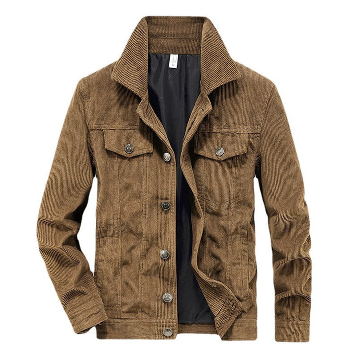 Dun Ribfluweel Jack dla Mężczyzn - Elias-Khaki-M-Trend Polska