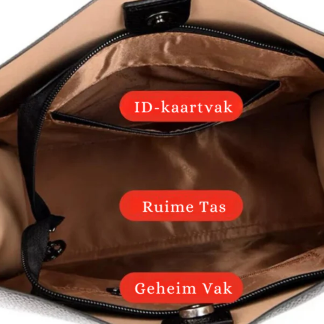 Duża skórzana torba na ramię o królewskiej pojemności - DailyLux-brązowy-Trend Polska