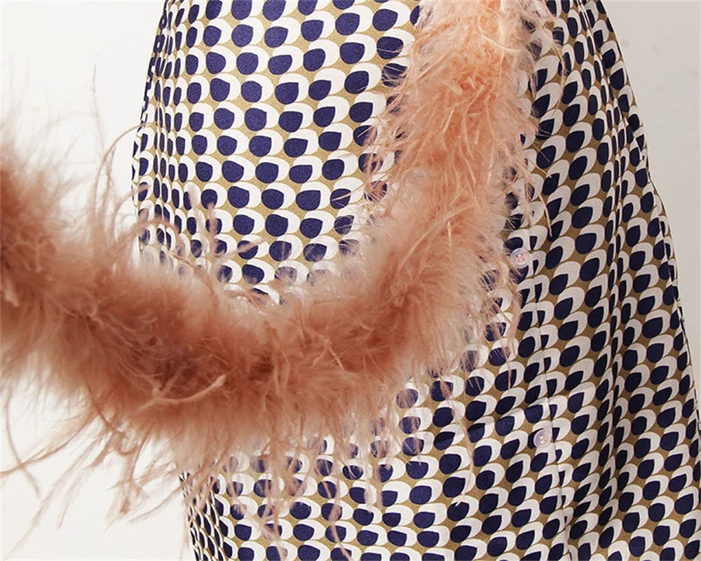 Dwuczęściowy zestaw letni z chiffonu z paskiem i spódnicą – Maurelle-S-Trend Polska