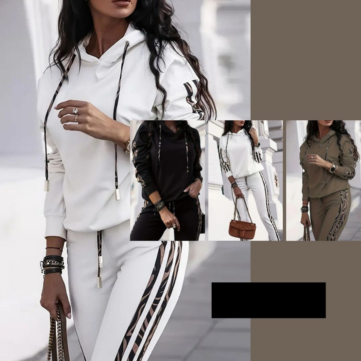 Dwuczęściowy zestaw sportowy damski – Yara-Czarny-S-Trend Polska