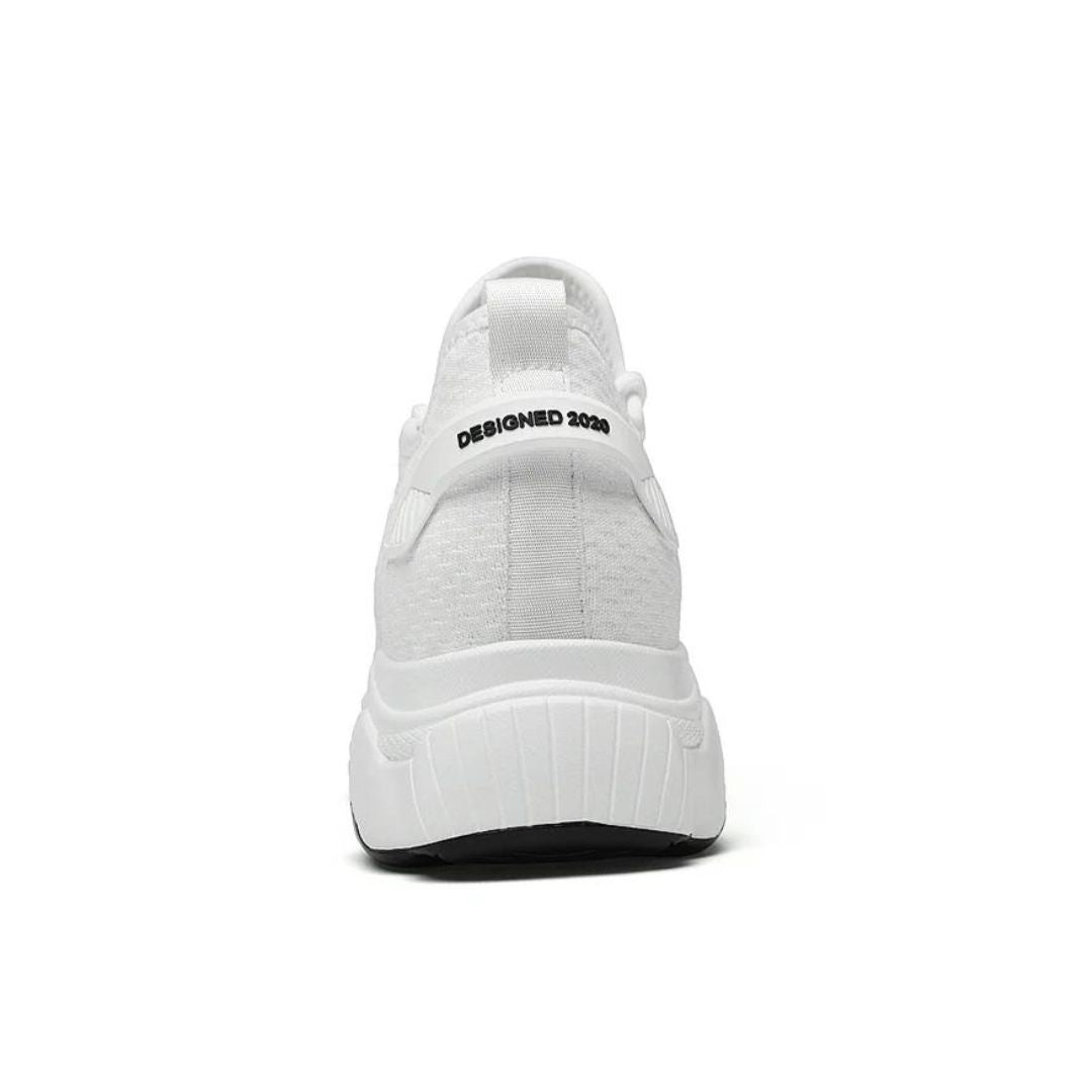 Dyskret zwiększające męskie sneakersy z stylem – MaxLift Boost-Biały+10CM-37-Trend Polska