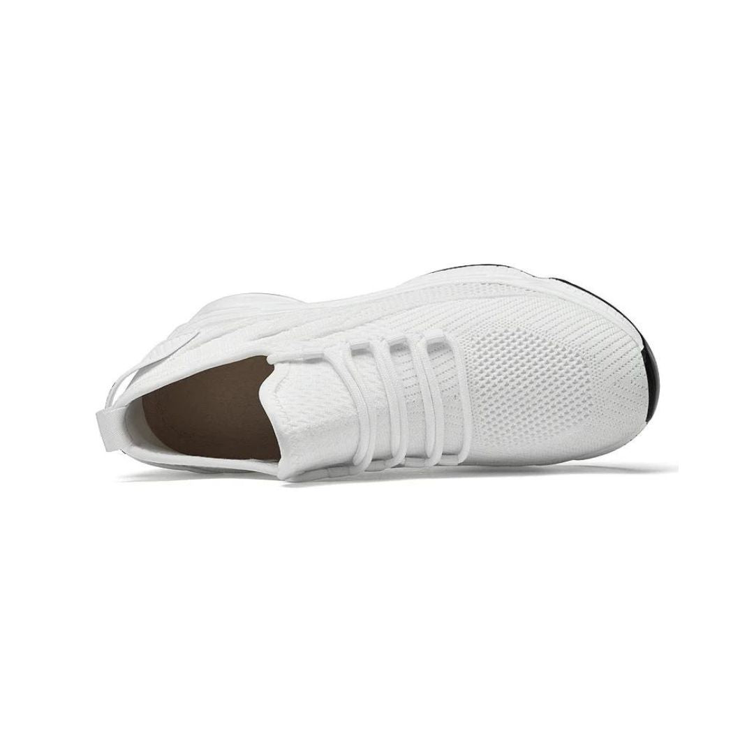 Dyskret zwiększające męskie sneakersy z stylem – MaxLift Boost-Biały+10CM-37-Trend Polska