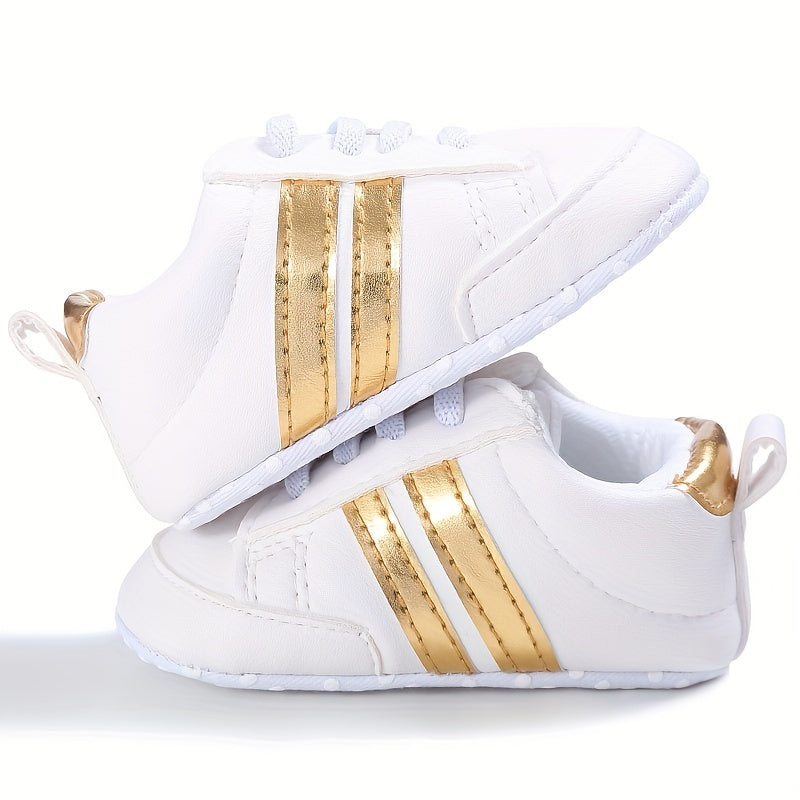 Dziecięce trampki typu slip-on - Riley | Wygodne pierwsze buciki-Biały-19-Trend Polska