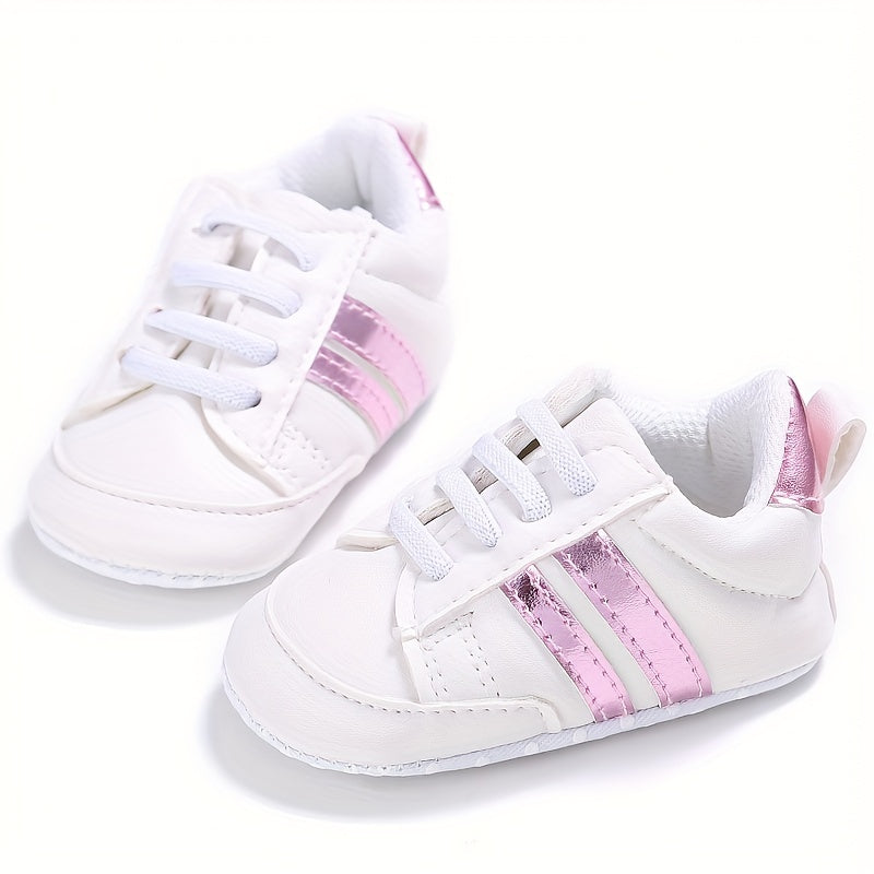 Dziecięce trampki typu slip-on - Riley | Wygodne pierwsze buciki-Biały-19-Trend Polska