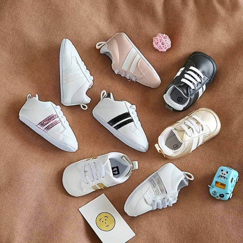 Dziecięce trampki typu slip-on - Riley | Wygodne pierwsze buciki-Biały-19-Trend Polska