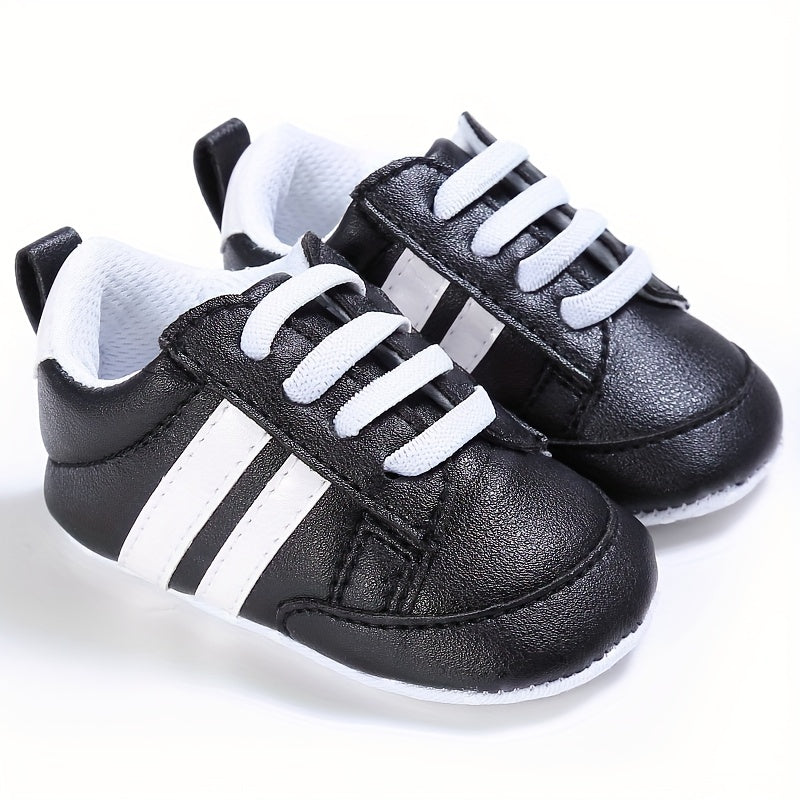 Dziecięce trampki typu slip-on - Riley | Wygodne pierwsze buciki-Biały-19-Trend Polska