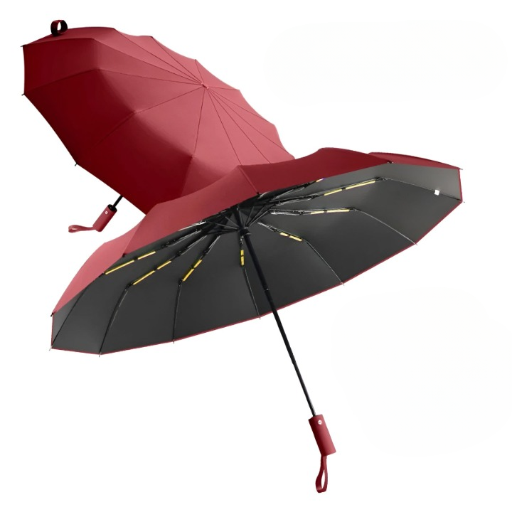 Dzięki trwałej parasolce z ochroną UV - StormShield-Bordeaux czerwień-Trend Polska