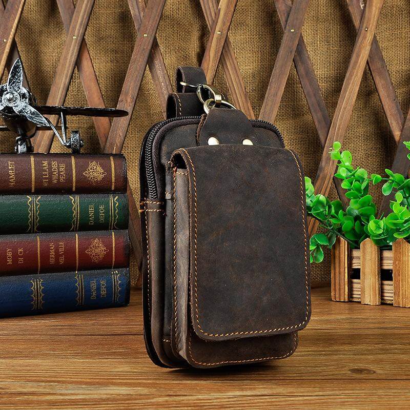 Skórzany męski pas na biodra