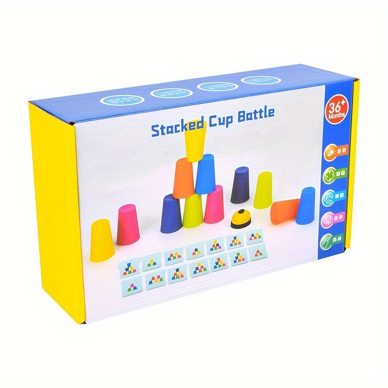 Edukacyjna Gra Puzzlowa z Kubkami Do Stawiania - StackSmart-Trend Polska