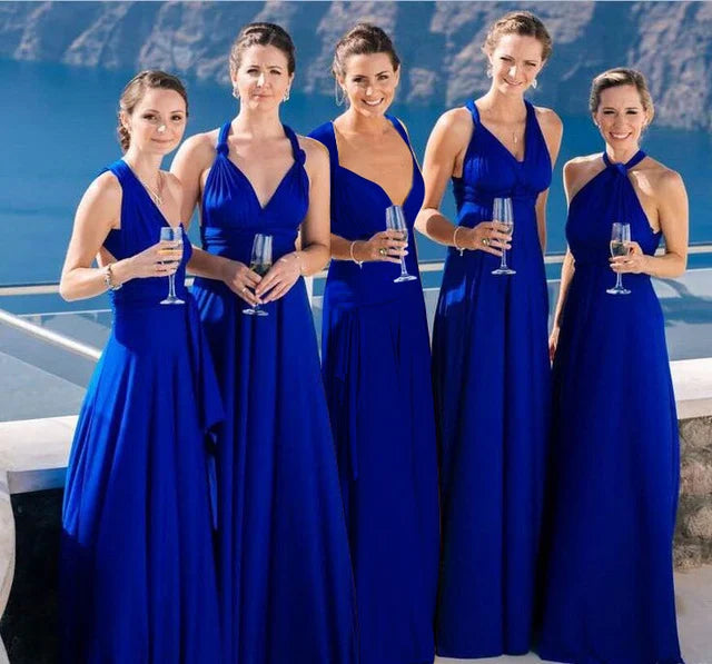 Elastyczna sukienka w wiskozę - Isla-Niebieski-S-Trend Polska