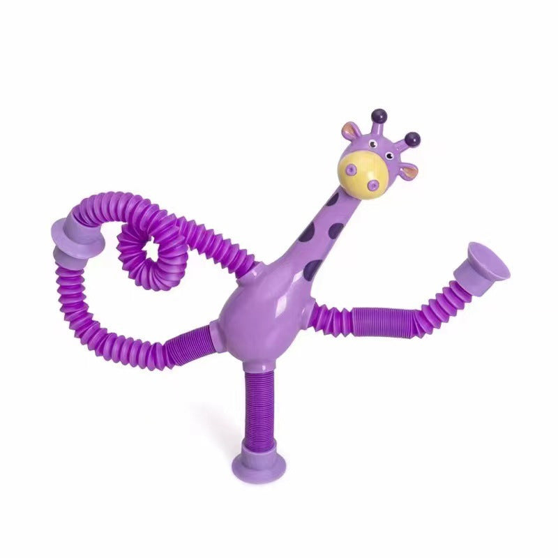 Elastyczna Żyrafa z Przyssawką - StretchyGiraffe-Bez Świateł-Fioletowy-Trend Polska