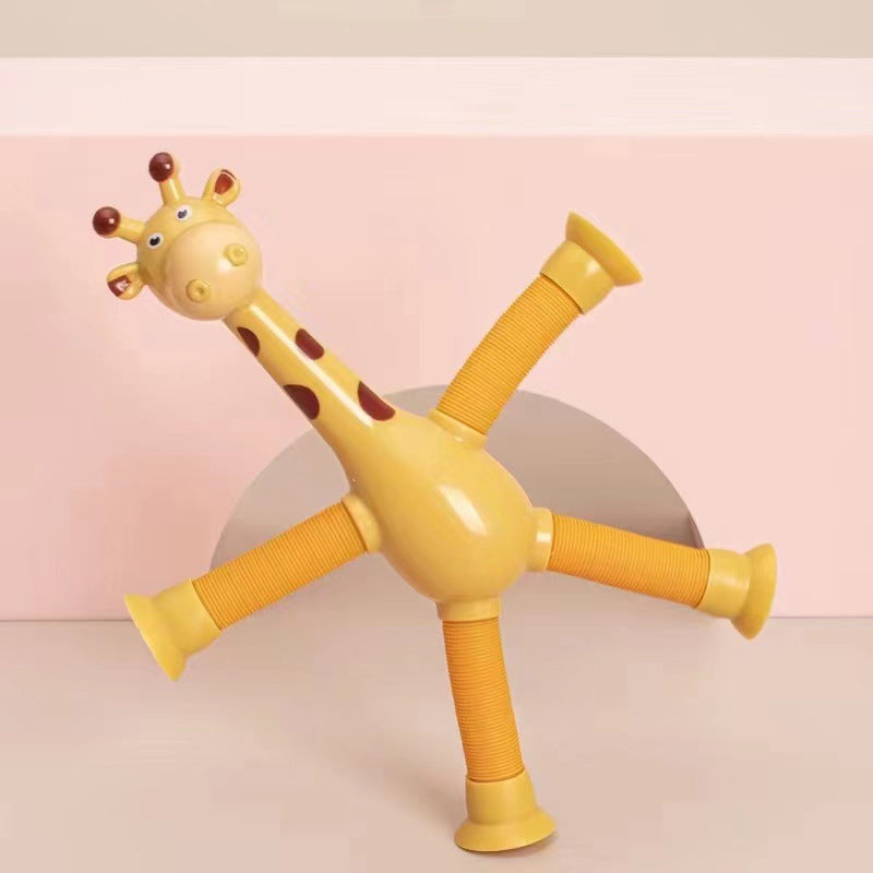 Elastyczna Żyrafa z Przyssawką - StretchyGiraffe-Bez Świateł-Różowy-Trend Polska