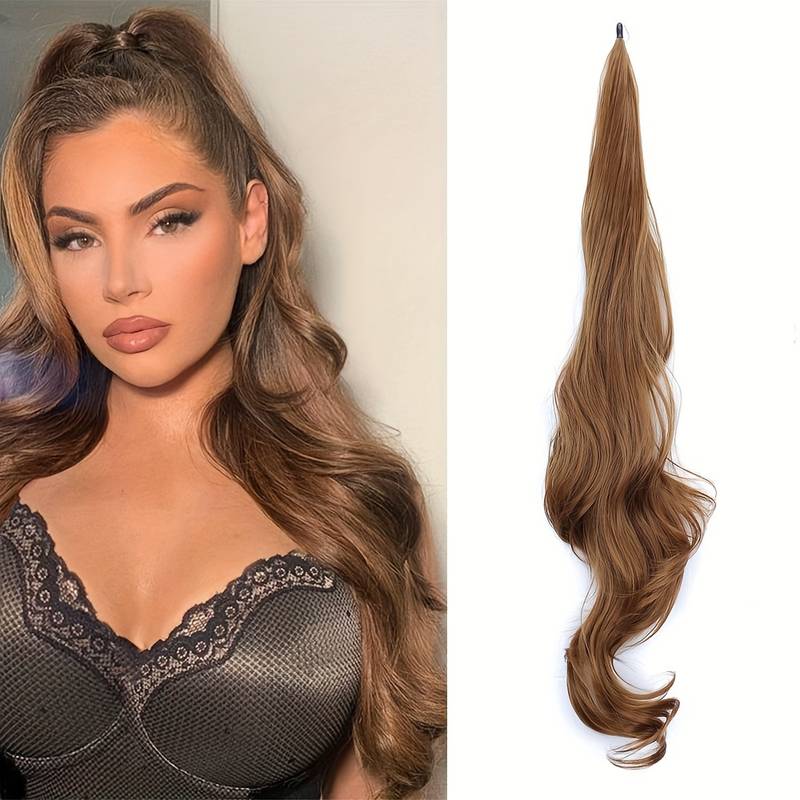 Elastyczny kok na całej długości dla długich, gęstych włosów - Selena-Foxy Copper-Trend Polska