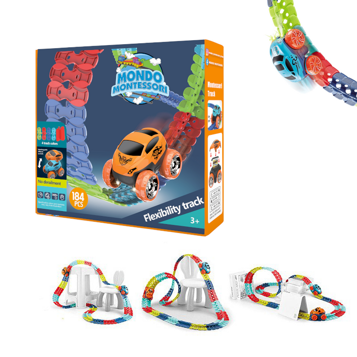 Elastyczny tor Montessori – FlexiTrack-184-częściowy-Trend Polska