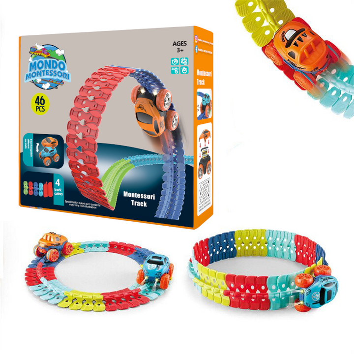 Elastyczny tor Montessori – FlexiTrack-46-częściowy-Trend Polska