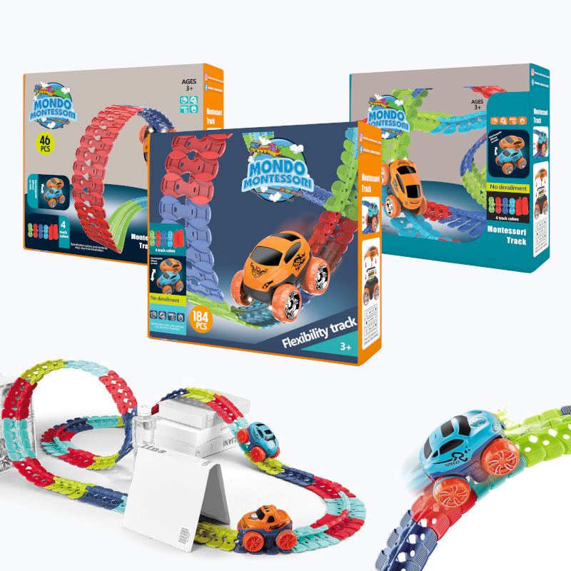 Elastyczny tor Montessori – FlexiTrack-46-częściowy-Trend Polska