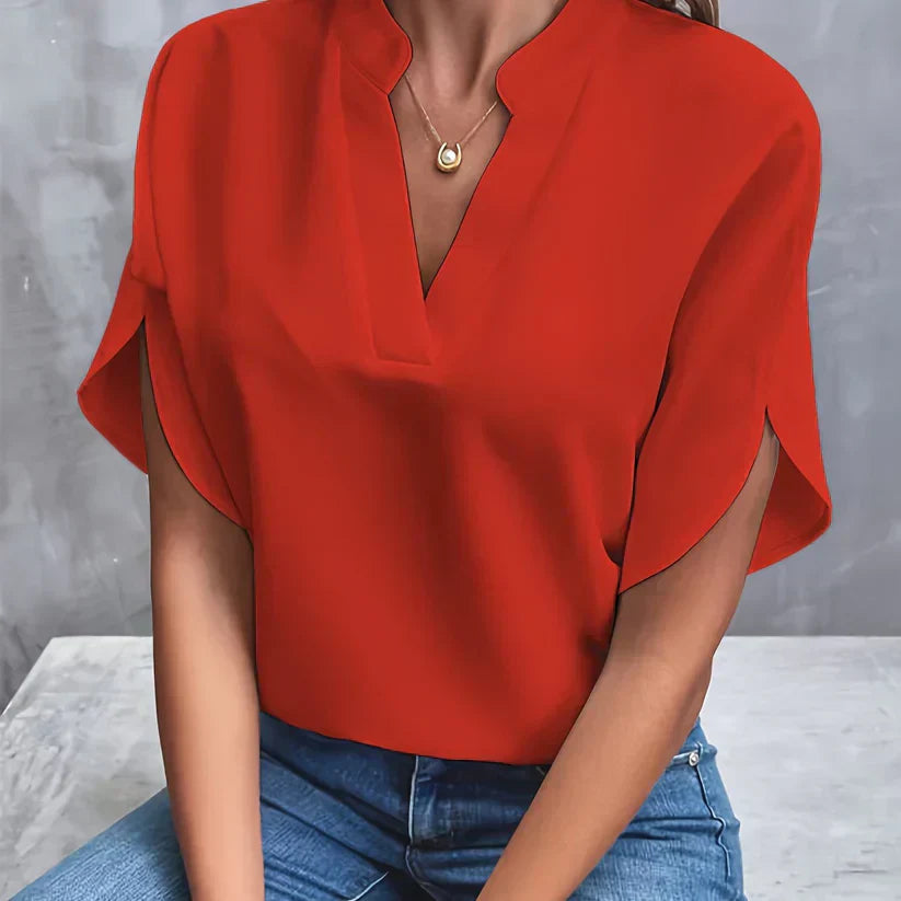 Elegancka i lekka bluzka damska – Isabella-Rot-XS-Trend Polska