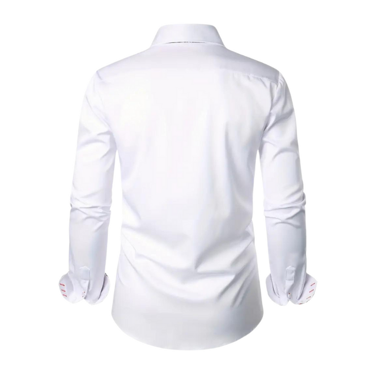 Elegancka koszula party dla mężczyzn – Matteo-Biały-S-Trend Polska
