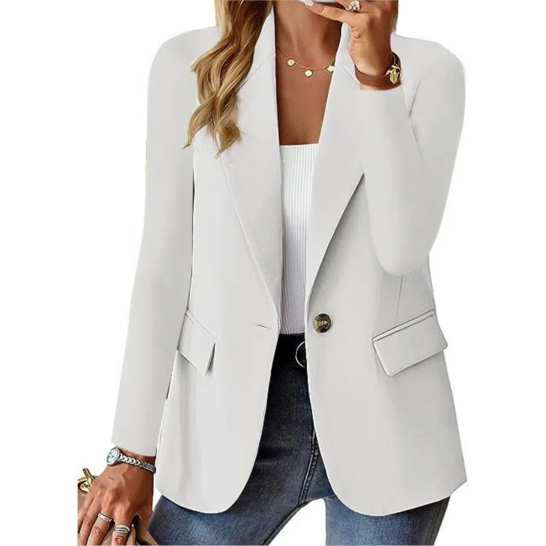 Elegancka Marynarka Damska - Emma-Biały-S-Trend Polska