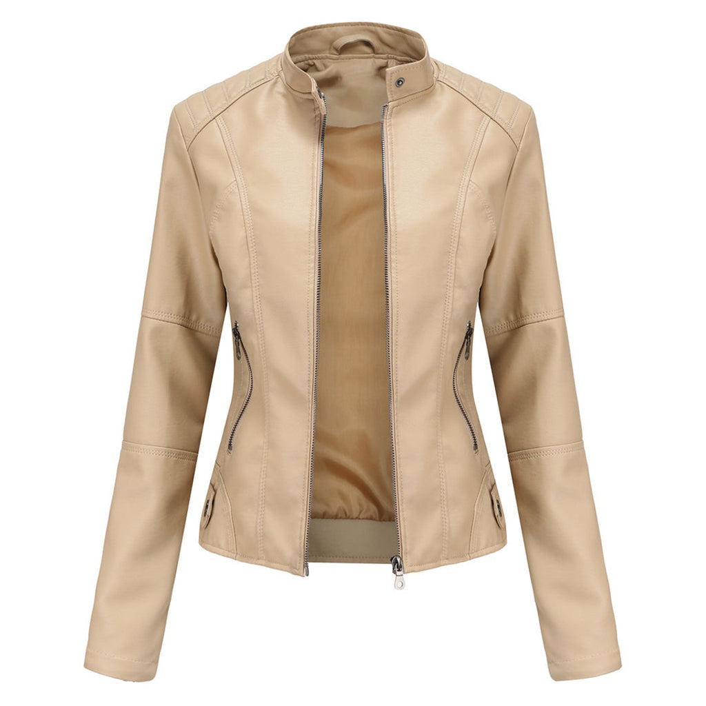 Elegancka skórzana kurtka damska - Romy-Morela-XS-Trend Polska