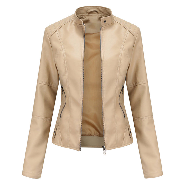 Elegancka skórzana kurtka damska - Romy-Morela-XS-Trend Polska