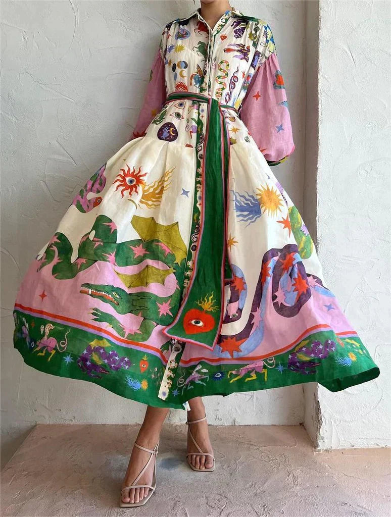 Elegancka włoska sukienka maxi – Bianca-S-Trend Polska