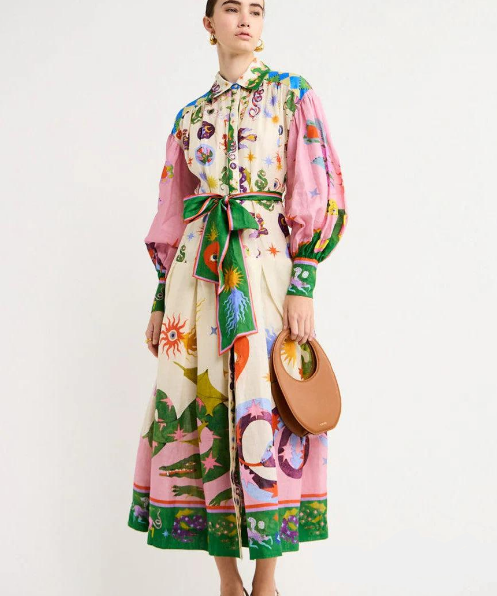 Elegancka włoska sukienka maxi – Bianca-S-Trend Polska