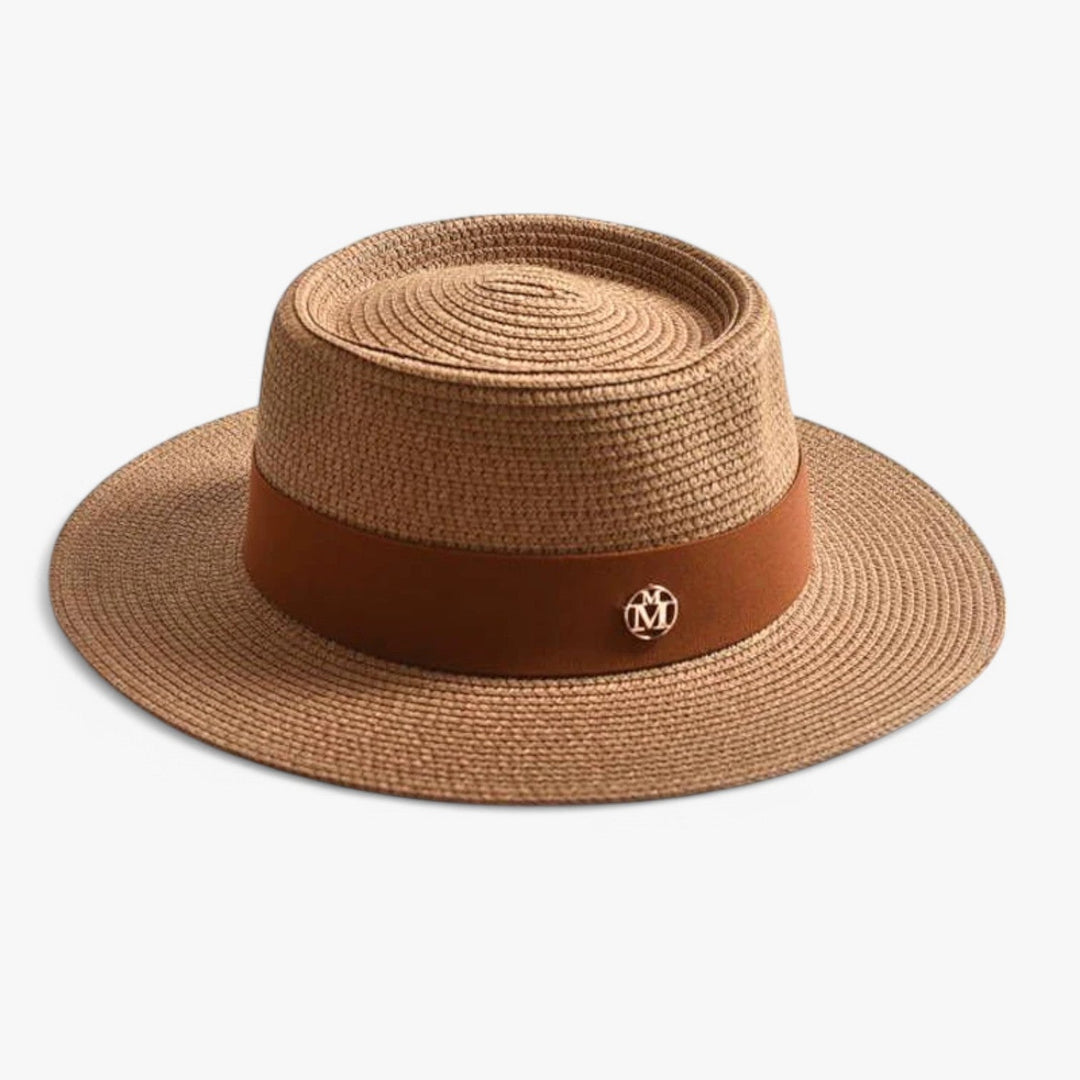Elegancki kapelusz słomkowy dla kobiet – Soleil-Khaki-Trend Polska