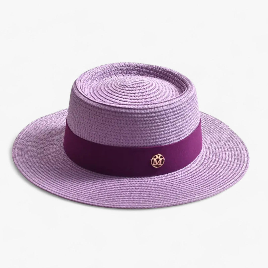 Elegancki kapelusz słomkowy dla kobiet – Soleil-Lila-Trend Polska