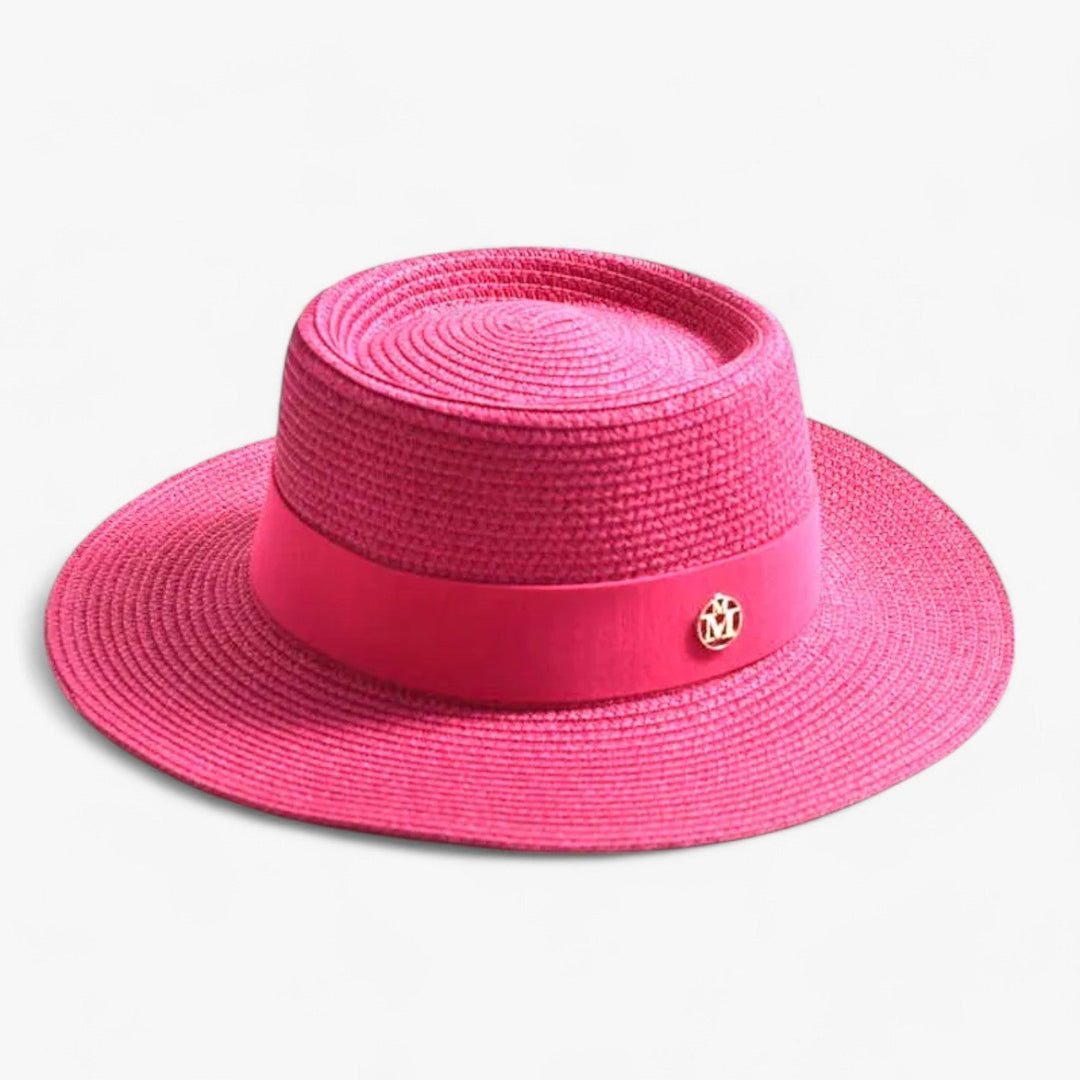 Elegancki kapelusz słomkowy dla kobiet – Soleil-Róża-Trend Polska