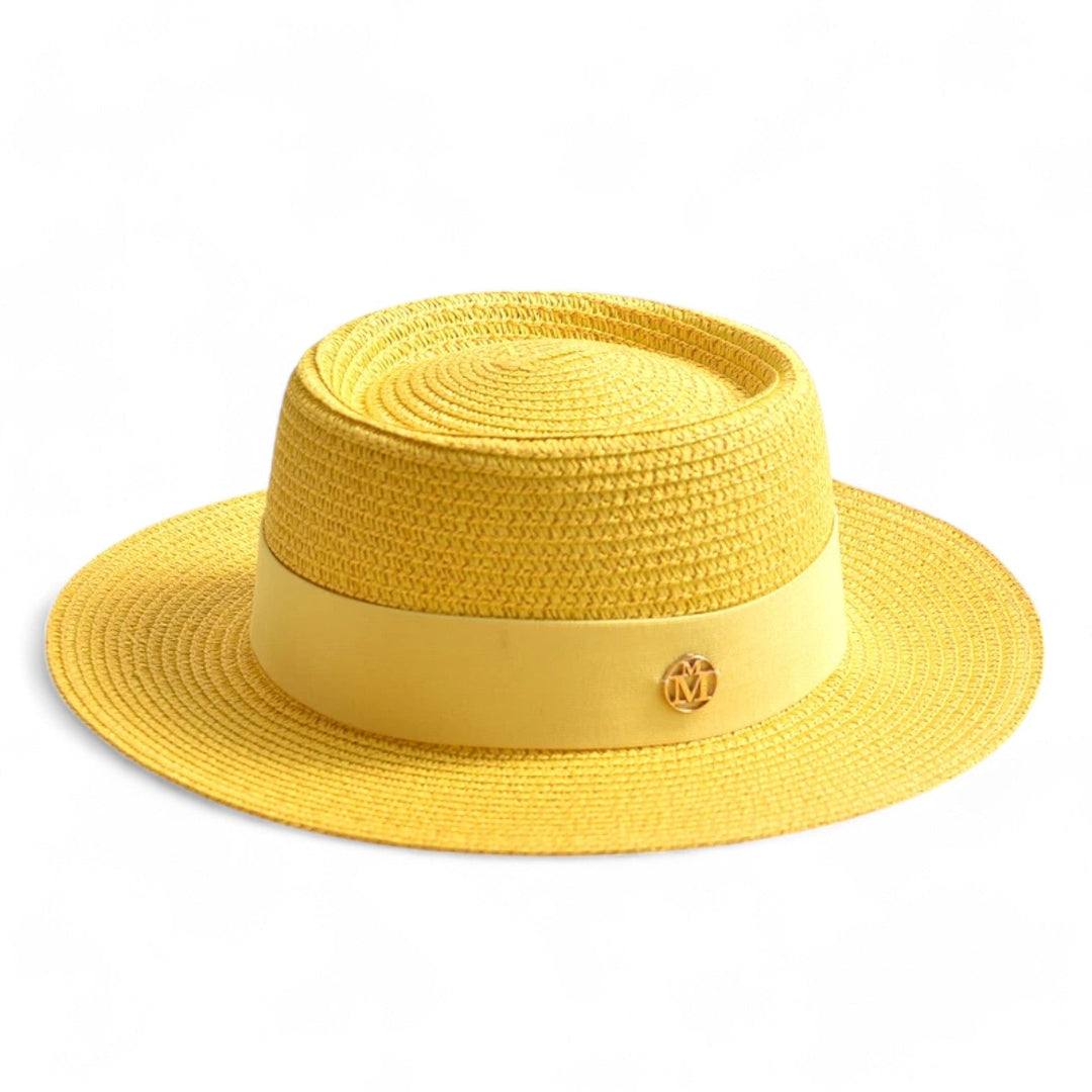 Elegancki kapelusz słomkowy dla kobiet – Soleil-Żółty-Trend Polska