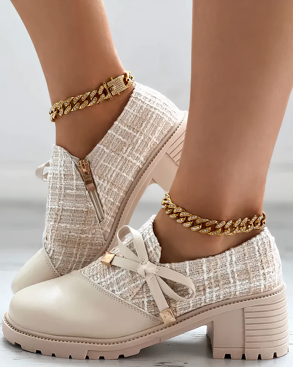 Eleganckie buty na słupku z ostro zakończonymi akcentami – Florina-Czarny-35-Trend Polska