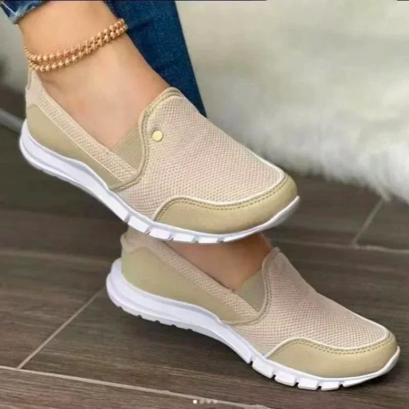 Eleganckie ortopedyczne buty diabetologiczne dla kobiet – Veronica Comfort-Beżowy-35-Trend Polska