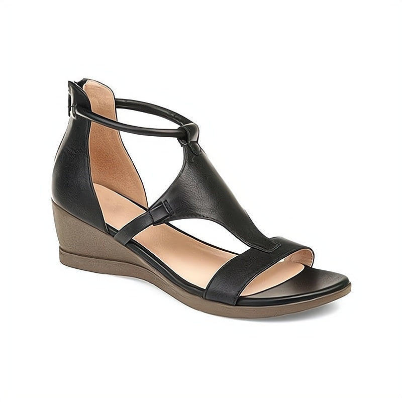 Eleganckie sandały damskie - Elora-Czarny-36-Trend Polska
