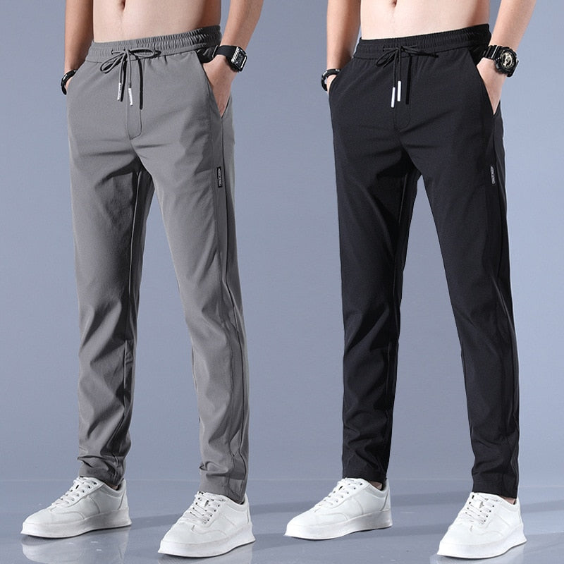 EliteFlex Chino | Stylowe spodnie męskie regular fit z stretchu-Czarny-M-Trend Polska