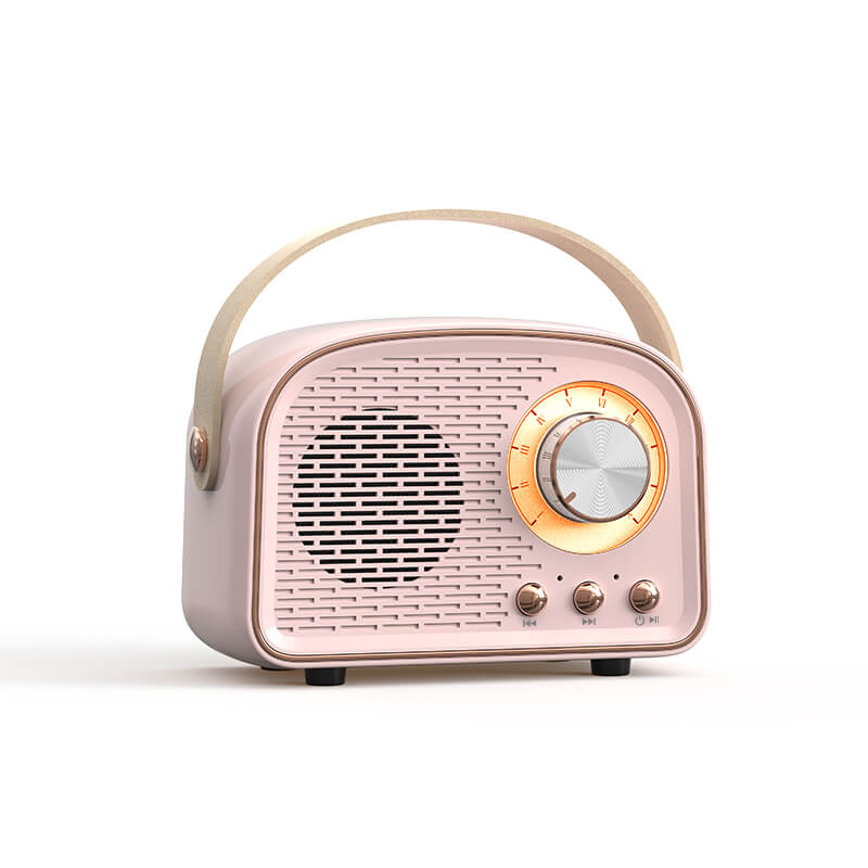 Vintage Bluetooth głośnik z radioodbiornikiem FM – RetroVibe