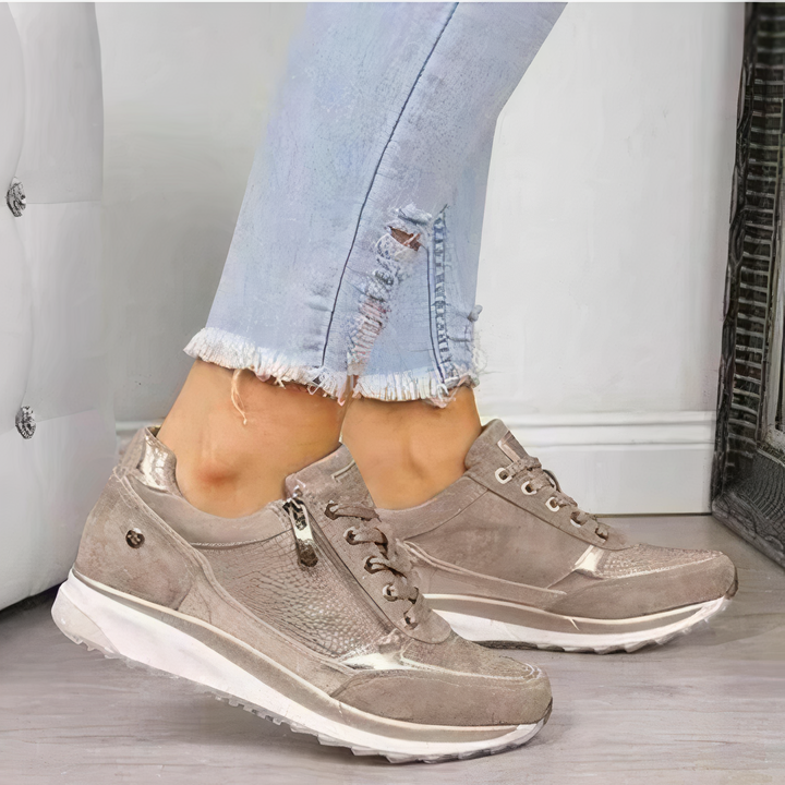 Ergonomiczne buty do biegania dla kobiet - Sophia-Beżowy-35-Trend Polska
