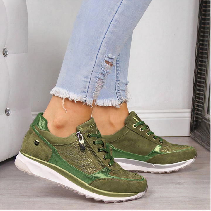 Ergonomiczne buty do biegania dla kobiet - Sophia-Zielony-35-Trend Polska
