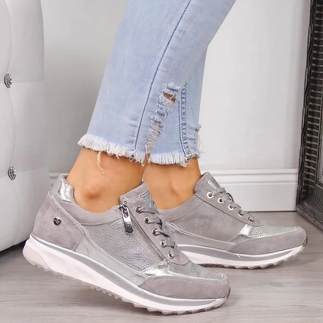 Ergonomiczne buty do biegania dla kobiet - Sophia-Zilver-35-Trend Polska