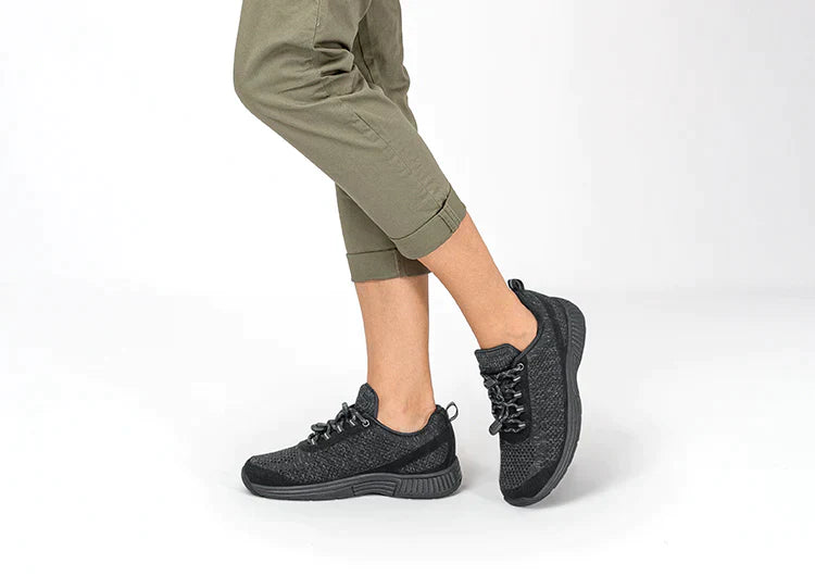 Ergonomiczne buty komfortowe z ortopedycznym wsparciem – Milena-Czarny-35-Trend Polska