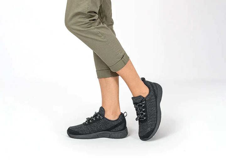 Ergonomiczne buty komfortowe z ortopedycznym wsparciem – Milena-Czarny-35-Trend Polska