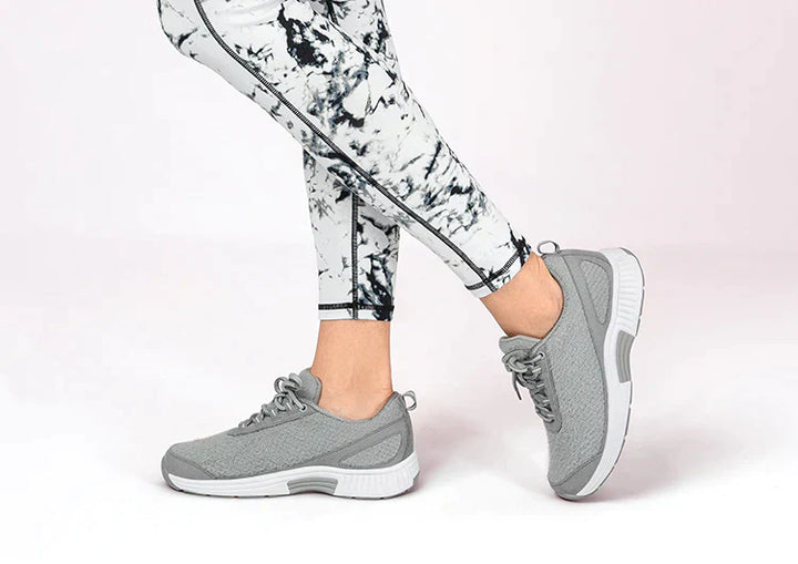 Ergonomiczne buty komfortowe z ortopedycznym wsparciem – Milena-Szaro-Biały-35-Trend Polska