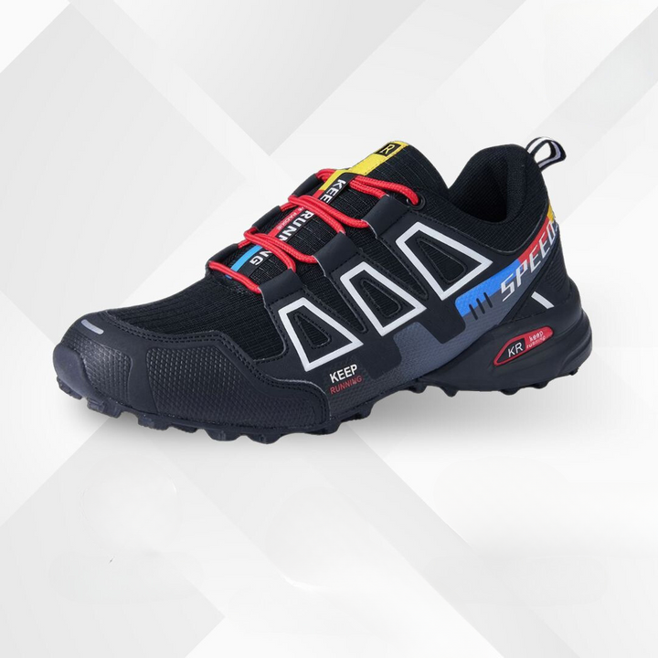 Ergonomiczne buty trekkingowe do użytku na świeżym powietrzu z komfortową amortyzacją – TrailStep-38-Czarny z wieloma kolorami-Trend Polska