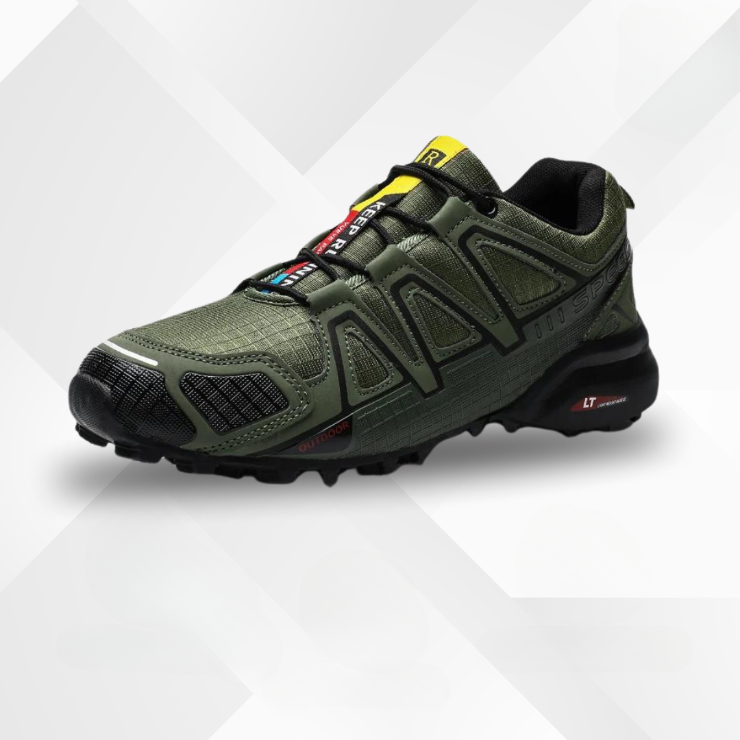 Ergonomiczne buty trekkingowe do użytku na świeżym powietrzu z komfortową amortyzacją – TrailStep-38-Zielony militarny-Trend Polska