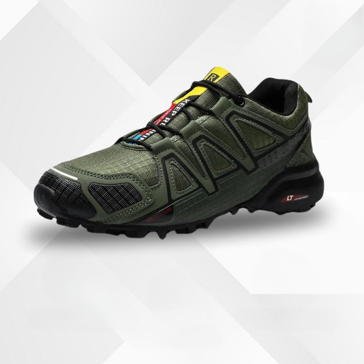Ergonomiczne buty trekkingowe do użytku na świeżym powietrzu z komfortową amortyzacją – TrailStep-38-Zielony militarny-Trend Polska