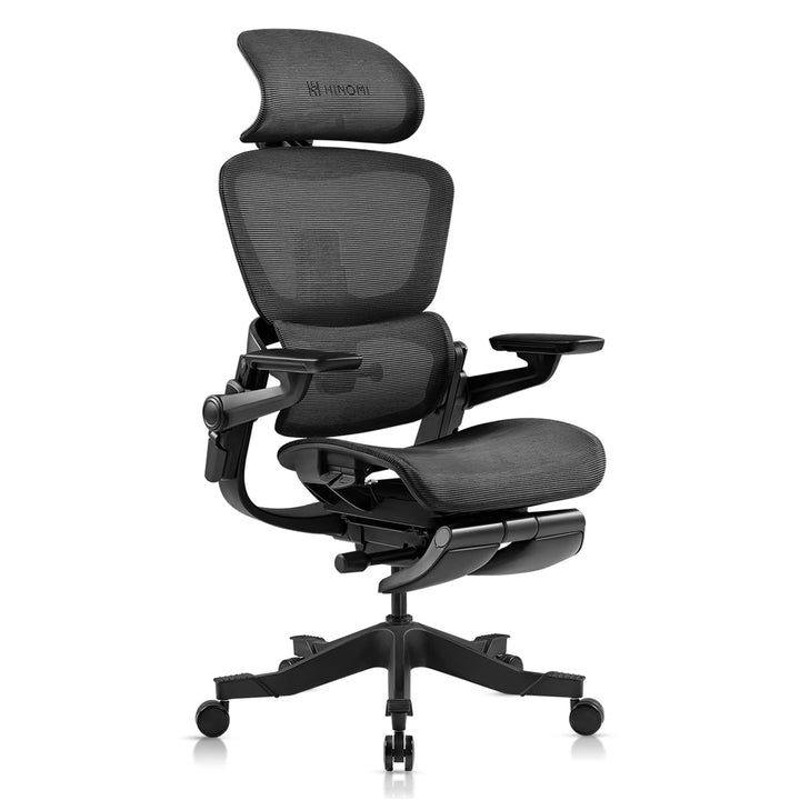 Ergonomiczne krzesło biurowe z 16 regulowanymi funkcjami - ErgoFlex-Czarny-S (długość 155 - 170 cm)-Trend Polska