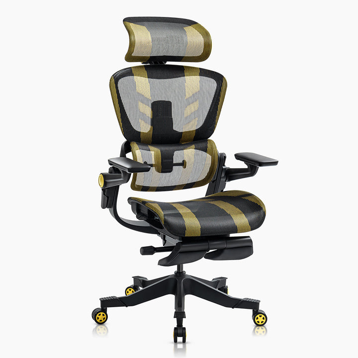 Ergonomiczne krzesło biurowe z 16 regulowanymi funkcjami - ErgoFlex-Czarny-S (długość 155 - 170 cm)-Trend Polska