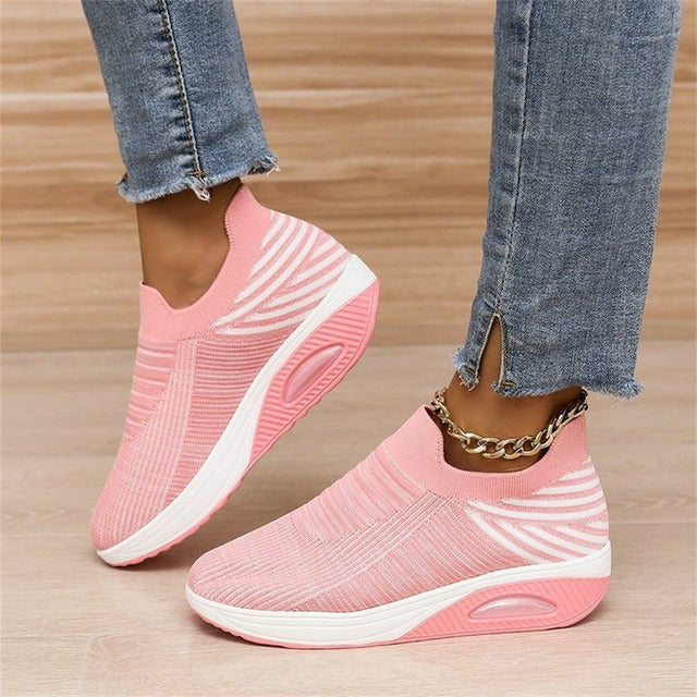 Ergonomiczne sneakersy z siateczki z systemem wentylacji dla kobiet – Alina-Róża-35-Trend Polska