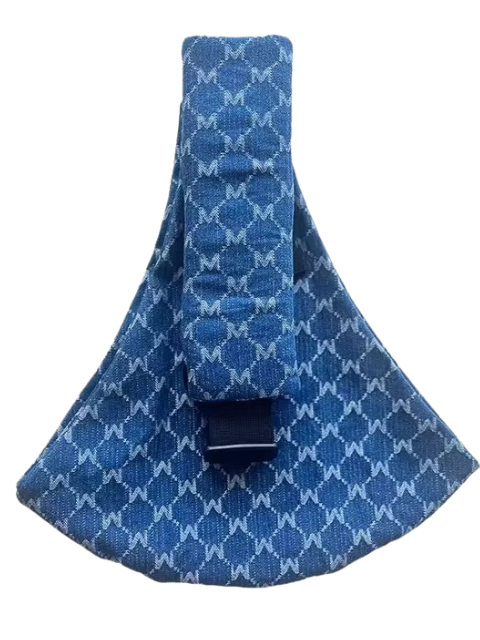 Ergonomiczny i Wygodny Nosidełko dla Dzieci - CarryEase-Kraciasty niebieski-Trend Polska